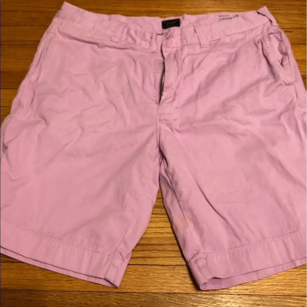 JCrew Mens 9” shorts in pink
